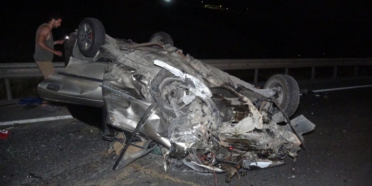 Düğün yolunda feci kaza! Jandarma ve eşi hayatını kaybetti