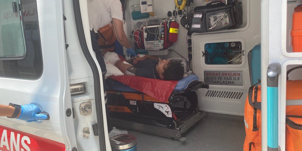 Kendini kesen acemi kasap Konya'ya getirildi