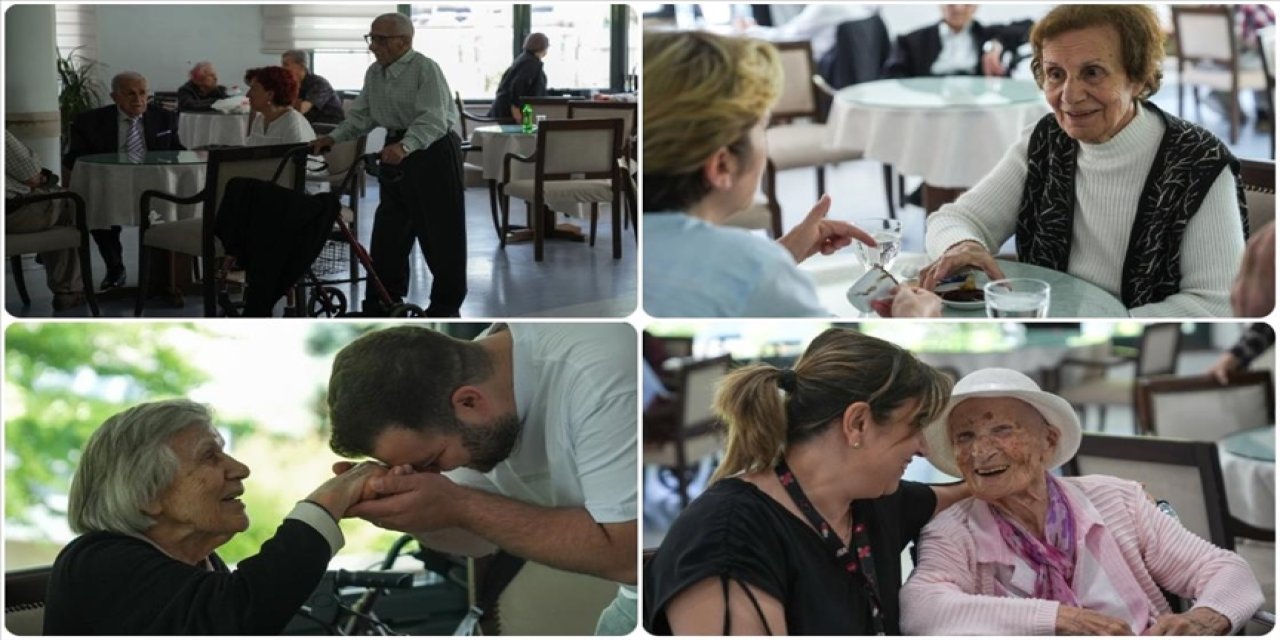 Bayramda huzurevinde hasret konuştu