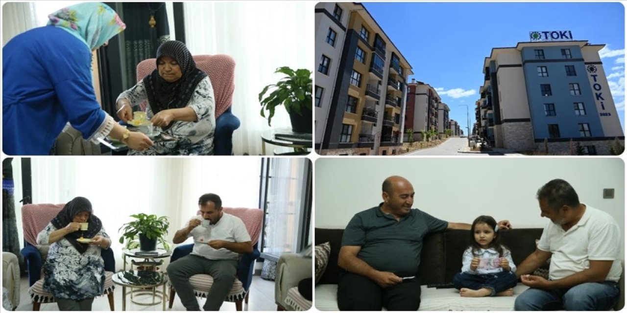 Depremde evini kaybedenler Kurban Bayramı'nı yeni yuvalarında karşıladı