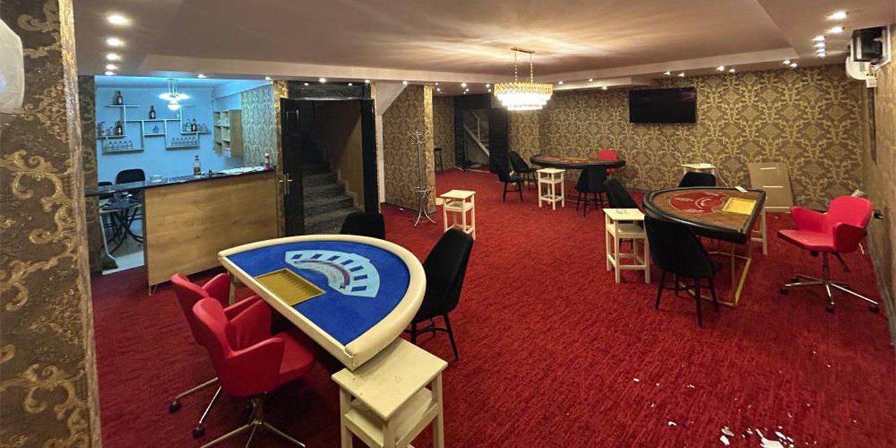 Okulun yanına açılan kumarhaneye baskın! İfadesi pes dedirtti