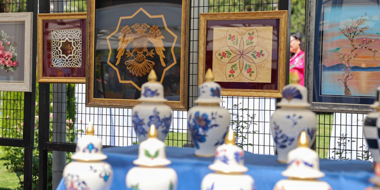 Konya’da öğrencilerin el becerileri sergiye taşındı