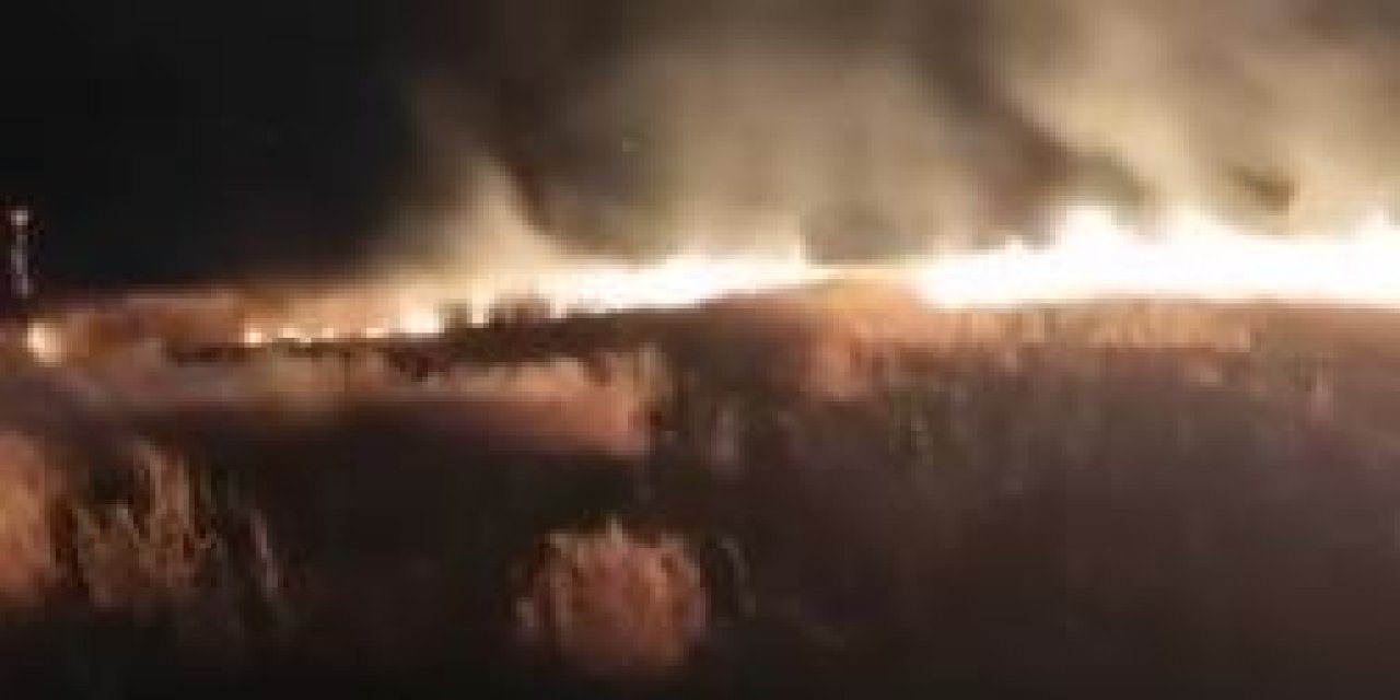 Konya’da korkutan yangın! Ekin tarlası kül oldu