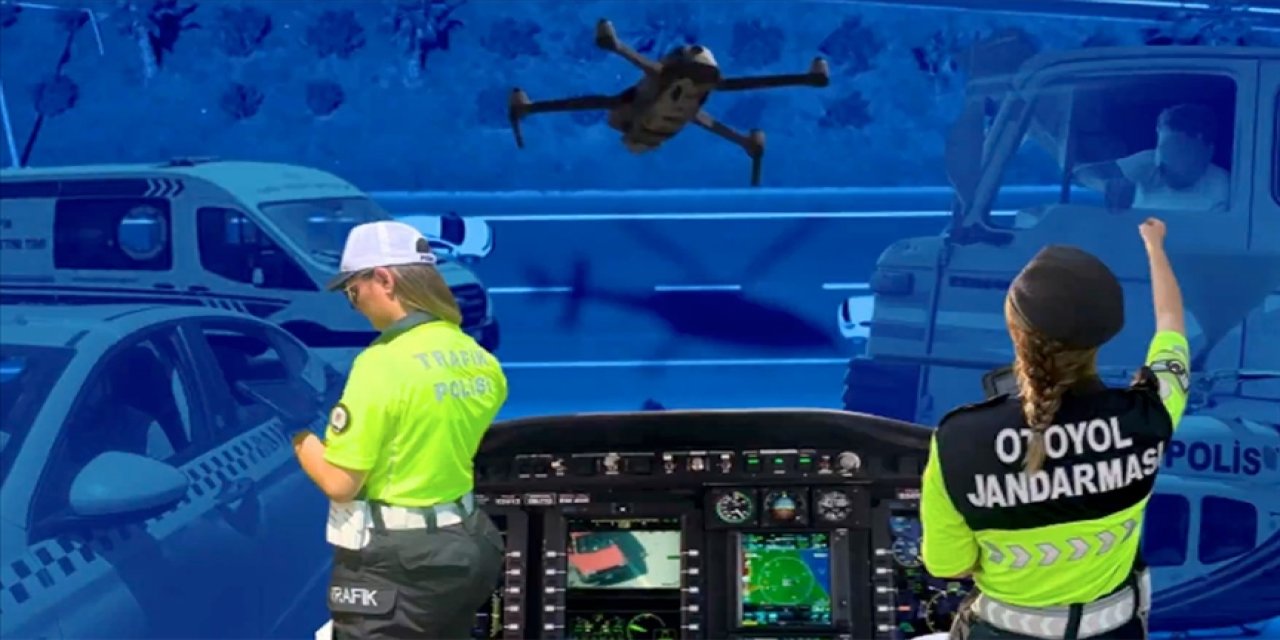 1 Ocak'tan itibaren havadan denetimlerde 85 bin 842 sürücüye işlem yapıldı