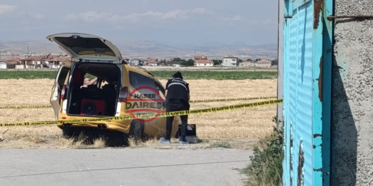 Konya’da ticari taksi içinde ceset bulundu