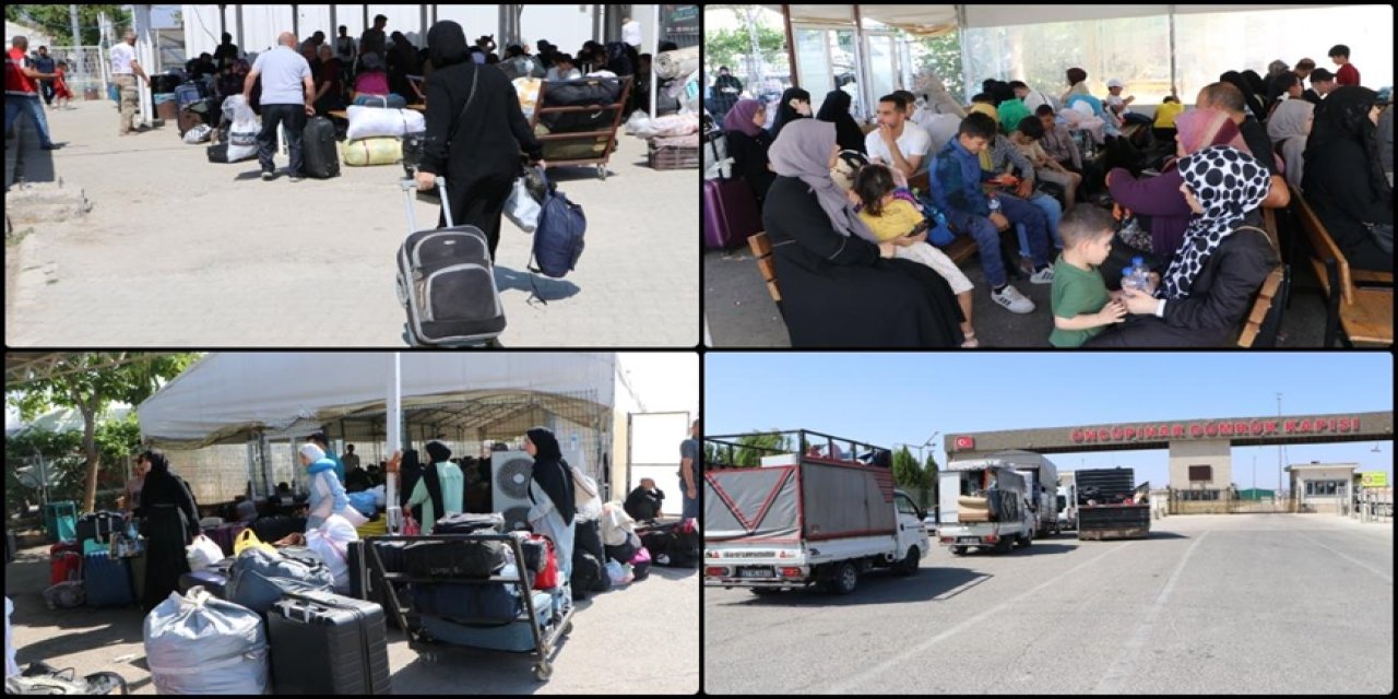 Okulların tatiliyle birlikte Suriye’ye dönüşler hızlandı