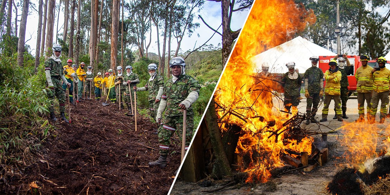 Kolombiyalı itfaiyeciler Konya usulü eğitildi