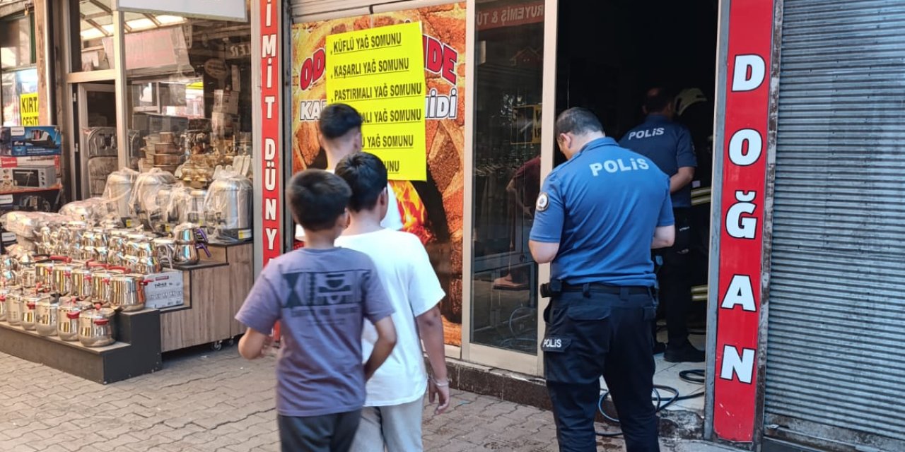 Konya’da etliekmek fırınında yangın paniği