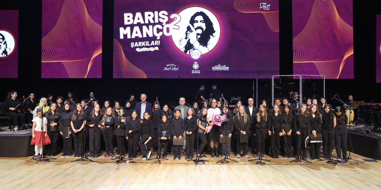 Selçuklu’da Barış Manço şarkıları miniklerin sesiyle yankılandı