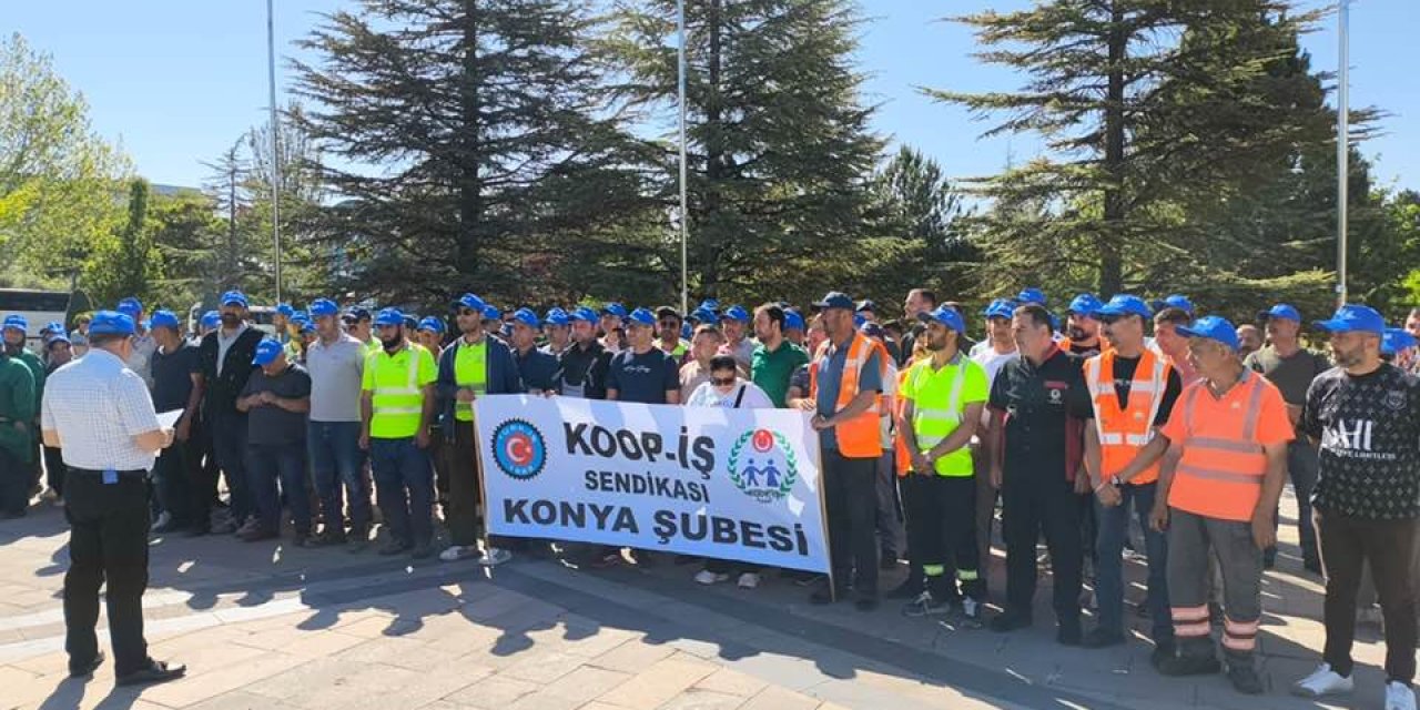 Selçuk Üniversitesi’nde kamu işçilerinden zam tepkisi