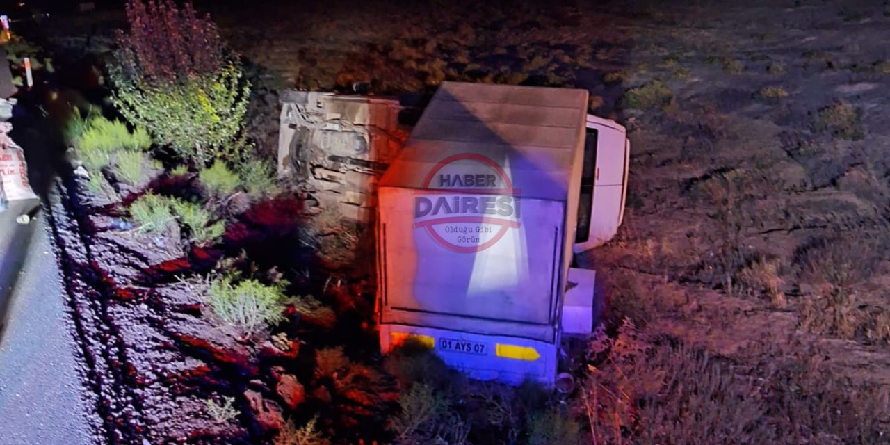 Minibüs eşeğe çarptı, şarampole devrildi! 3’ü ağır 14 yaralı var