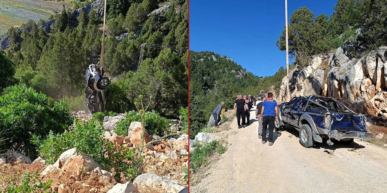 Konya’da pikap uçuruma yuvarlandı: Süleyman Seçkiner öldü, eşi yaralı