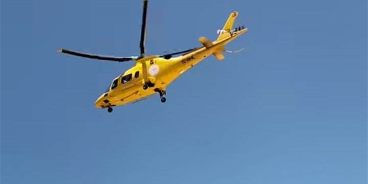 Aniden fenalaştı, hava ambulansı ile Konya’ya getirildi