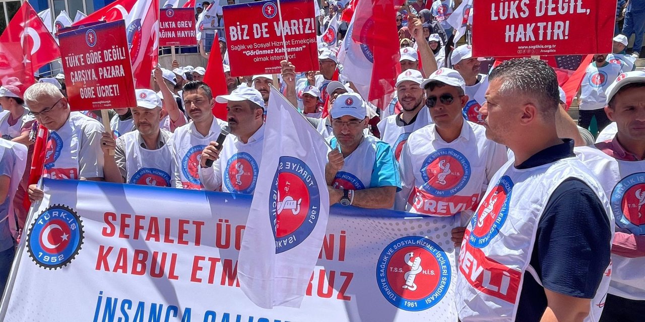 Konya’da hastane çalışanı kamu işçileri: Geçinemiyoruz!