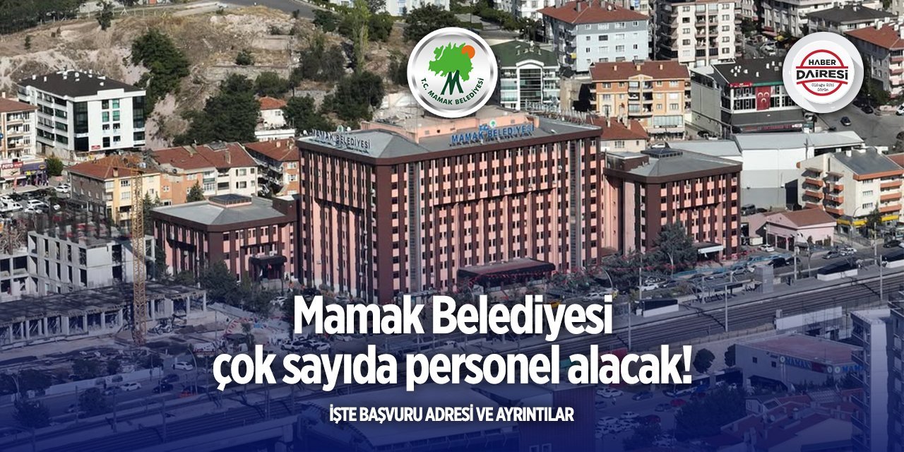 Ankara Mamak Belediyesi personel alımı 2025