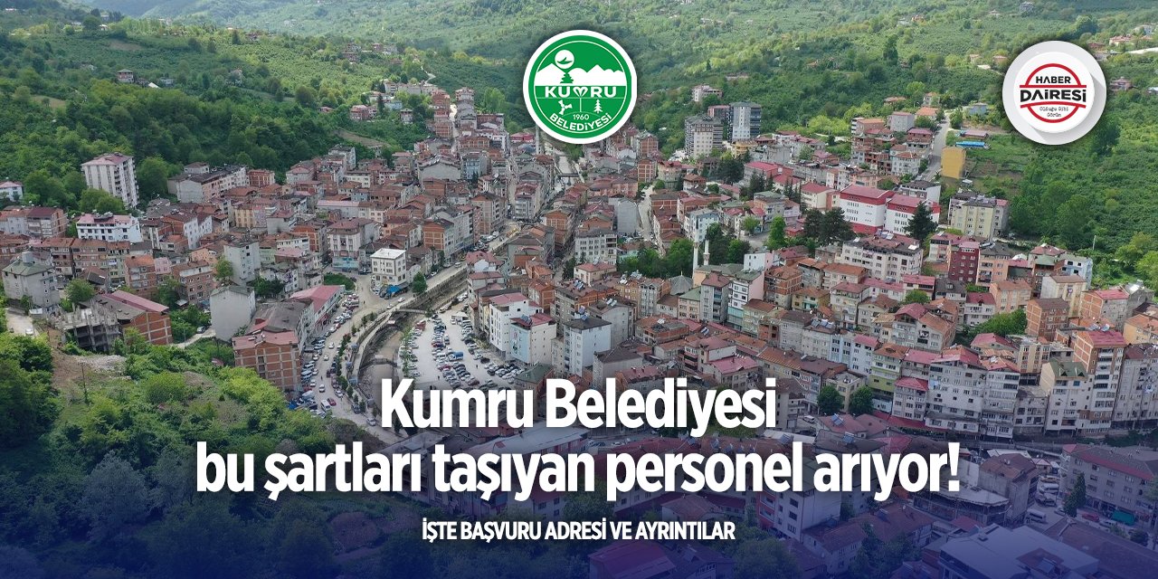 Kumru Belediyesi personel alımı 2025