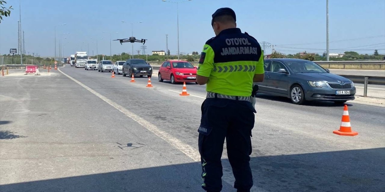 Dron destekli denetimde 37 sürücüye 89 bin lira ceza