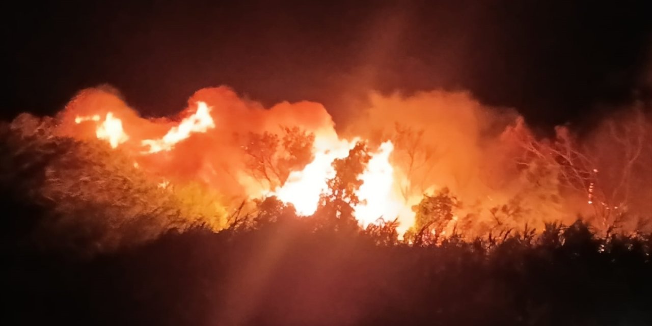 Göksu’da yangın! Alevlere müdahale edilemiyor