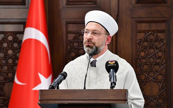 Diyanet İşleri Başkanı Erbaş: Cami ve mescitlerde cemaatle namaza ara verilecek