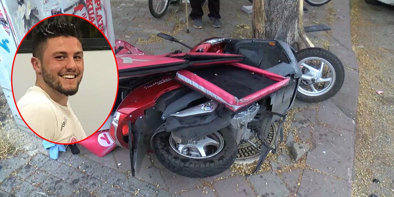Boks antrenörü motokurye Emrullah Kılıç, sipariş götürürken kazada öldü