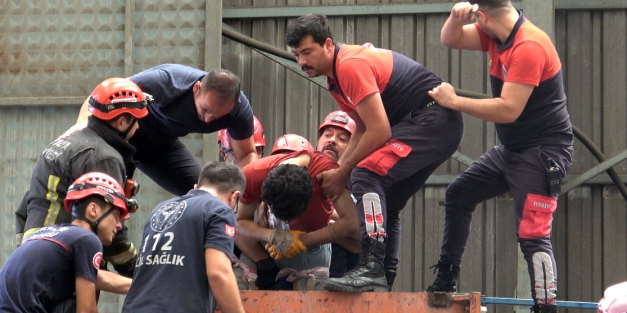 Korkunç iş kazası! Kırım makinesine düşen işçinin bacakları koptu