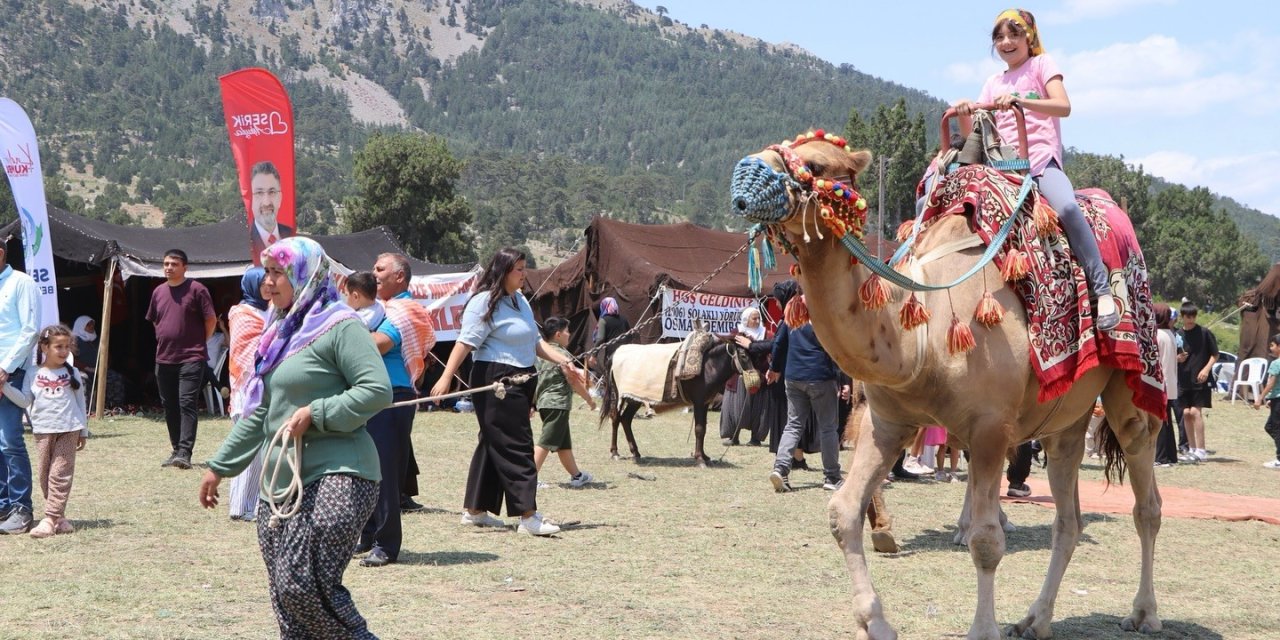 Konya'da yörükler Dumanlı Yaylası'nda buluştu, oba çadırları kuruldu