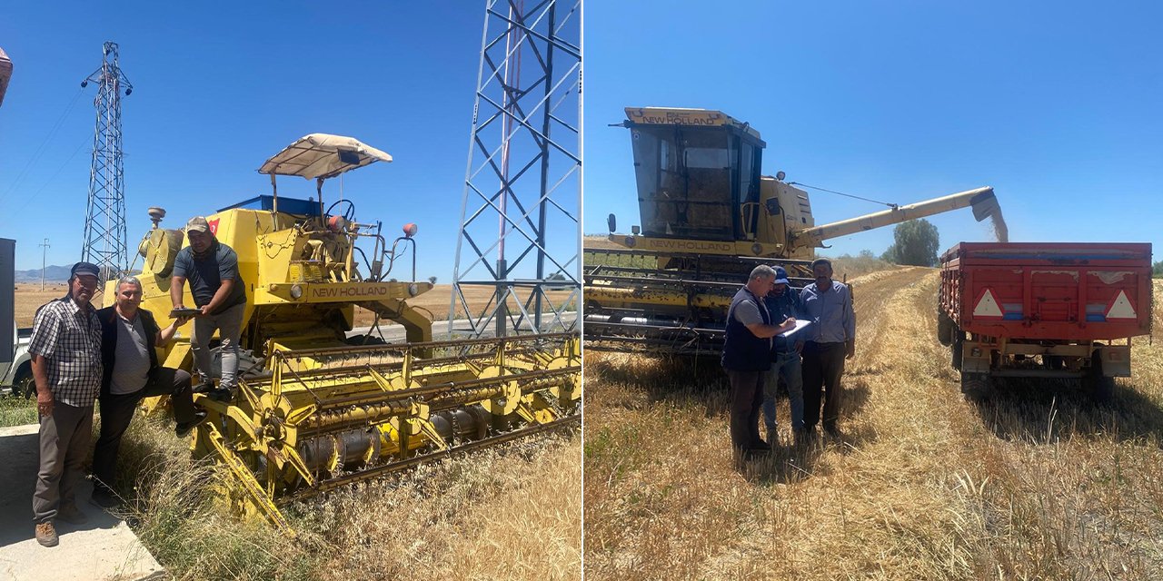 Bir dane bile ziyan olmasın diye Konya’da biçerdöverler mercek altında