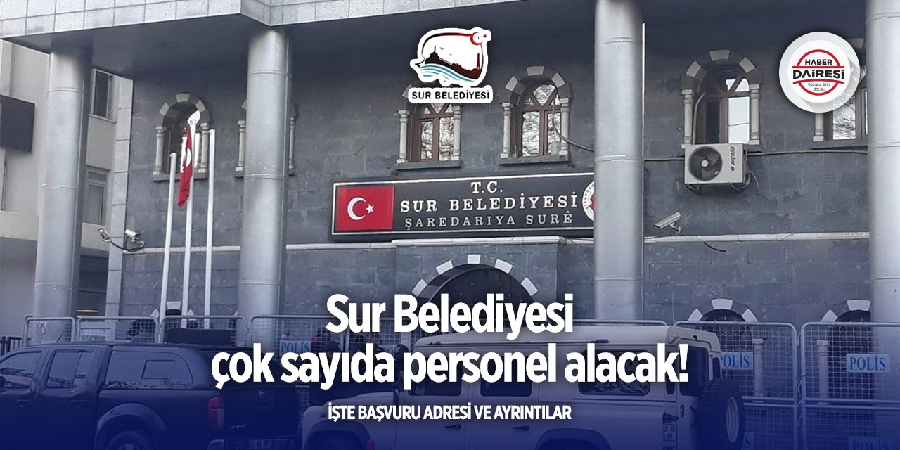 Diyarbakır Sur Belediyesi personel alımı 2025