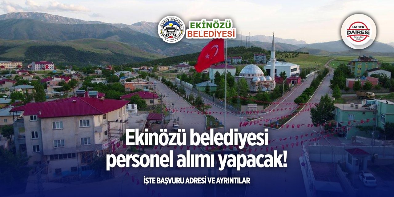 Ekinözü Belediyesi personel alımı 2025