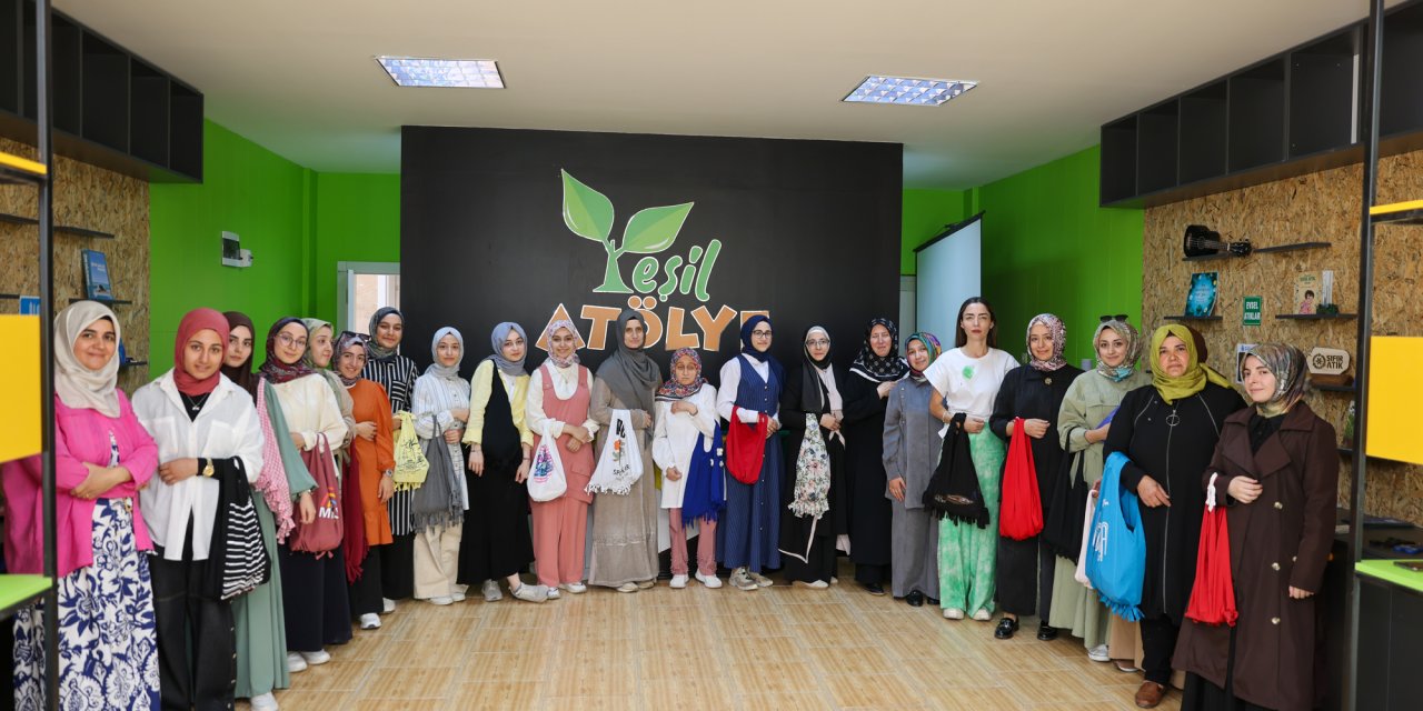 Selçuklu’nun Yeşil Atölyesi, plastik poşetlerin sonunu getirdi