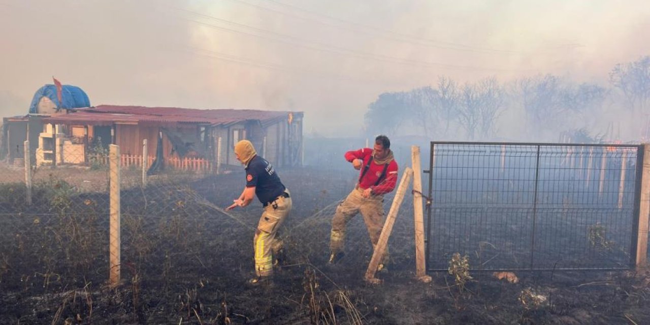 Mangal keyfi yangına sebep oldu