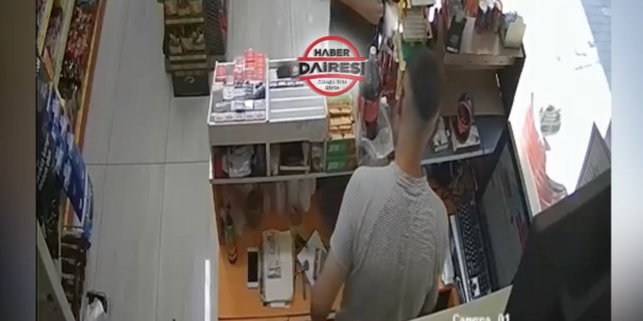 Yer Konya! Bu görüntüleri izleyen büfe sahibi hemen polise koştu