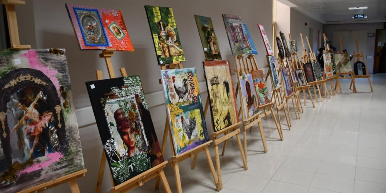 Konya’da ruh sağlığı danışanlarının eserleri sergide buluştu