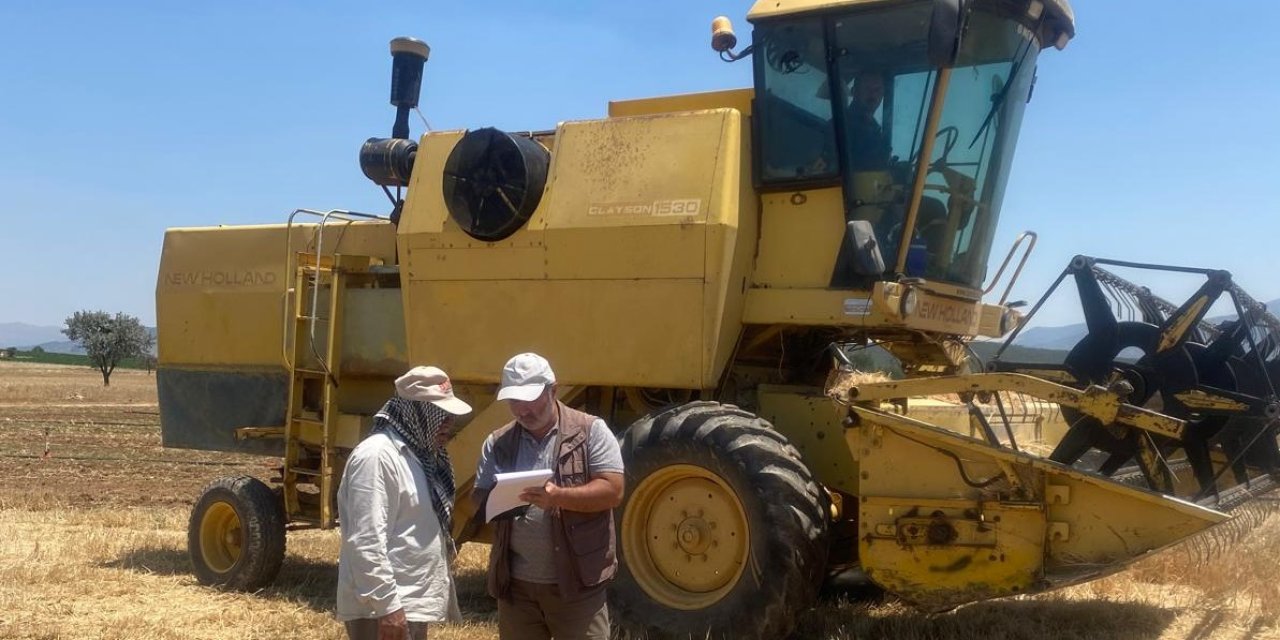Konya'da hububat hasadı sıkı denetimle sürüyor