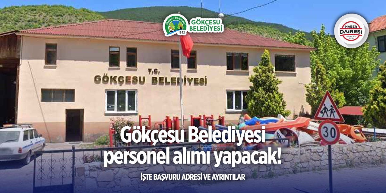 Bolu Gökçesu Belediyesi personel alımı 2025