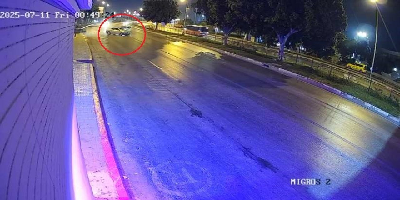 Baba ve oğlunu hayattan koparan kazanın güvenlik kamerası görüntüleri ortaya çıktı