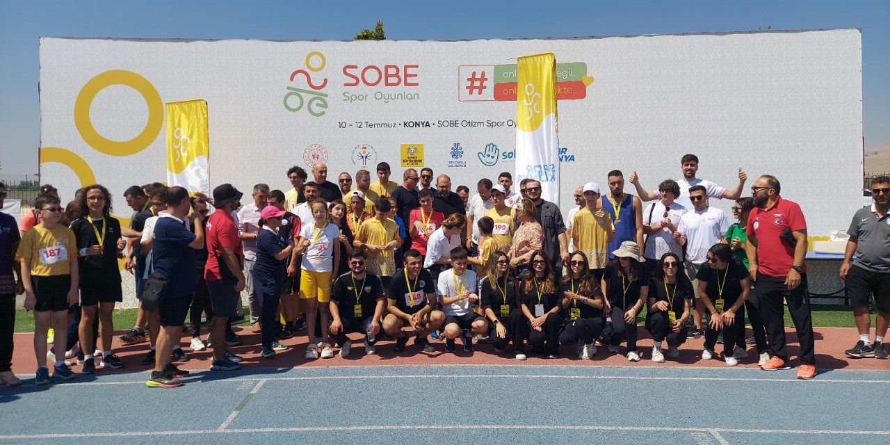 Konya'da otizmin sesi sporla duyuldu