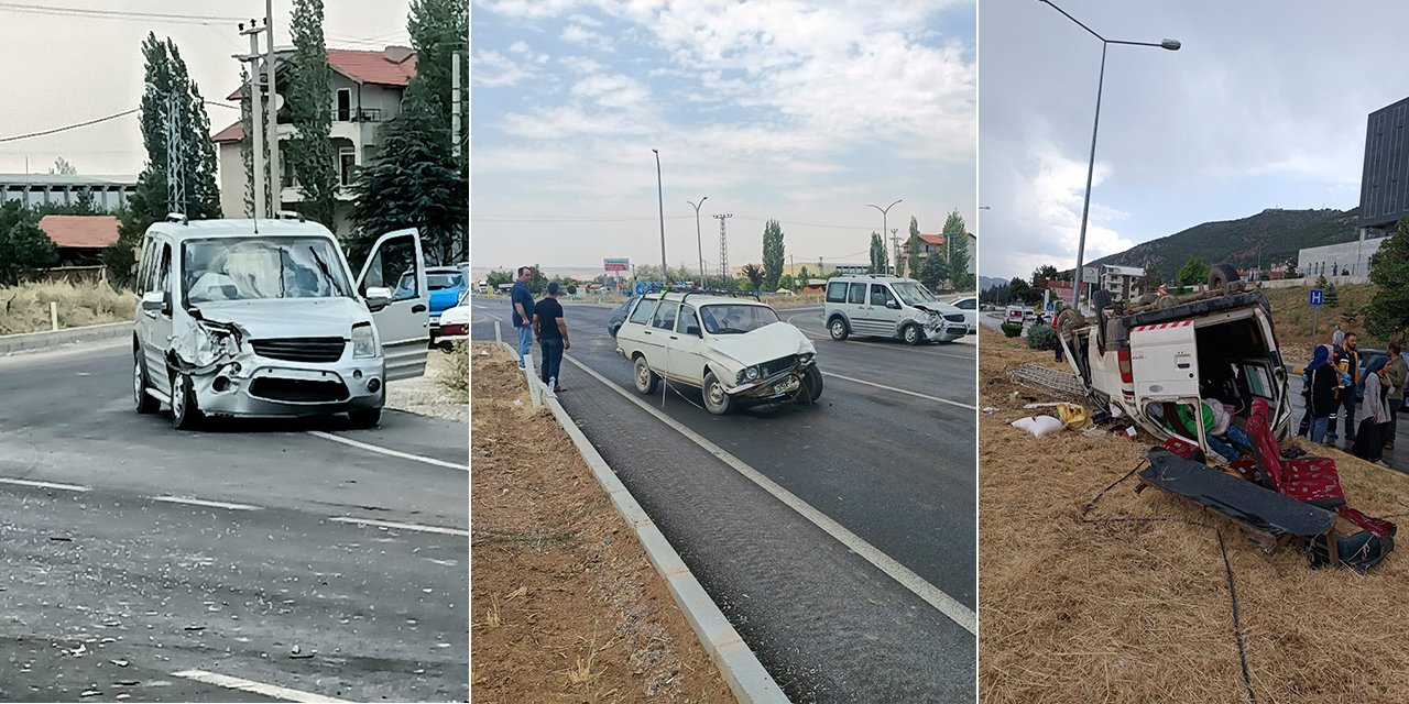 Konya yolunda feci kaza! 1'i ağır 12 yaralı