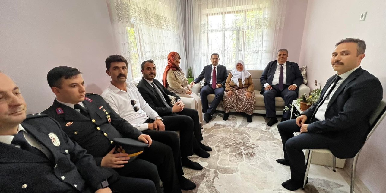Konyalı gazi Albay Aziz Yılmaz'ın ailesine ziyaret