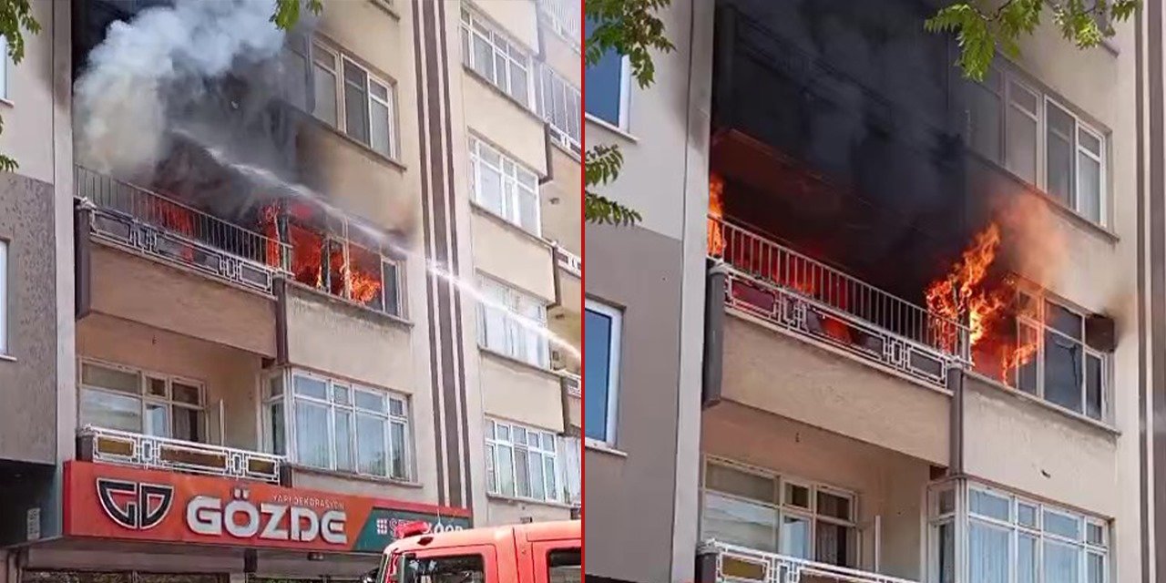 Konya’nın merkezinde yangın paniği