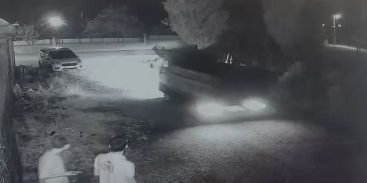 Konya’da düğün salonu otoparkında hareketli anlar