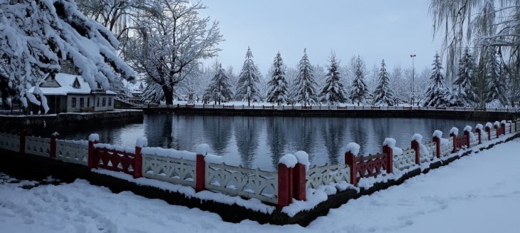 Konya’da kar güzelliği