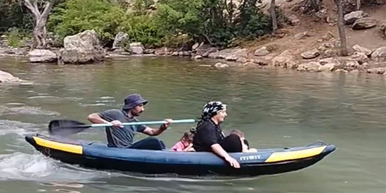 Konya’nın yaylalarıyla ünlü cennetinde rafting keyfi