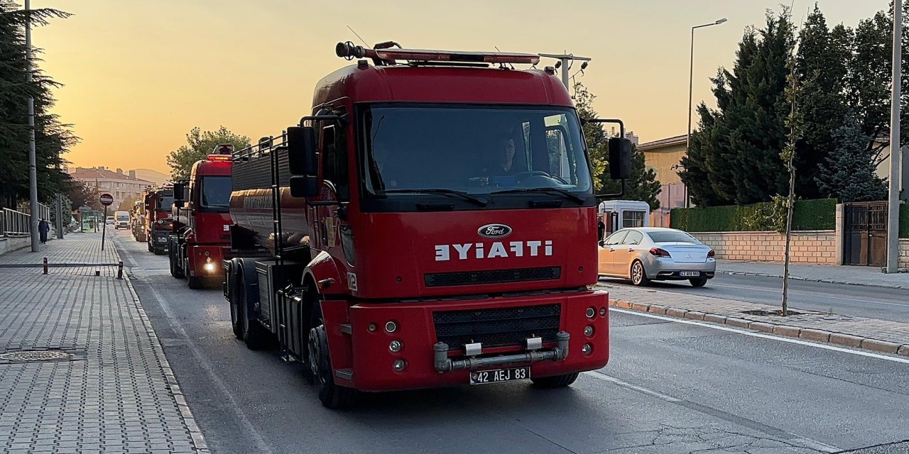 Komşu ilde orman yangını! Konya ekibi de yola çıktı