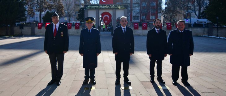 Konya'daki 18 Mart töreni kısıtlı katılımla yapıldı