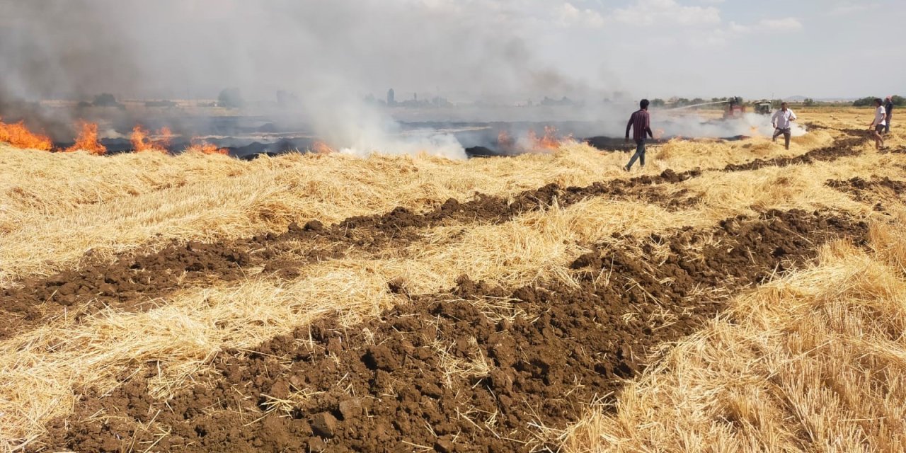 Konya’da tarlalar barut gibi! Bir kıvılcım felaketin kapısını aralıyor