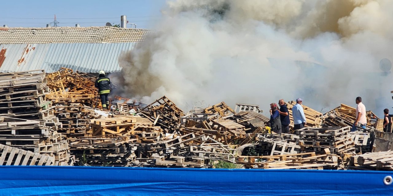 Konya’nın merkezinde korkutan yangın