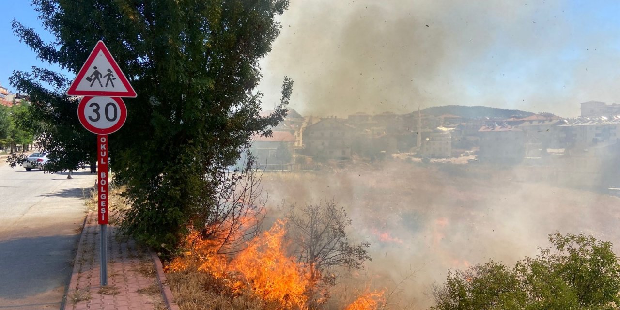 Konya’da panik ve korkuya neden olan bir yangın daha