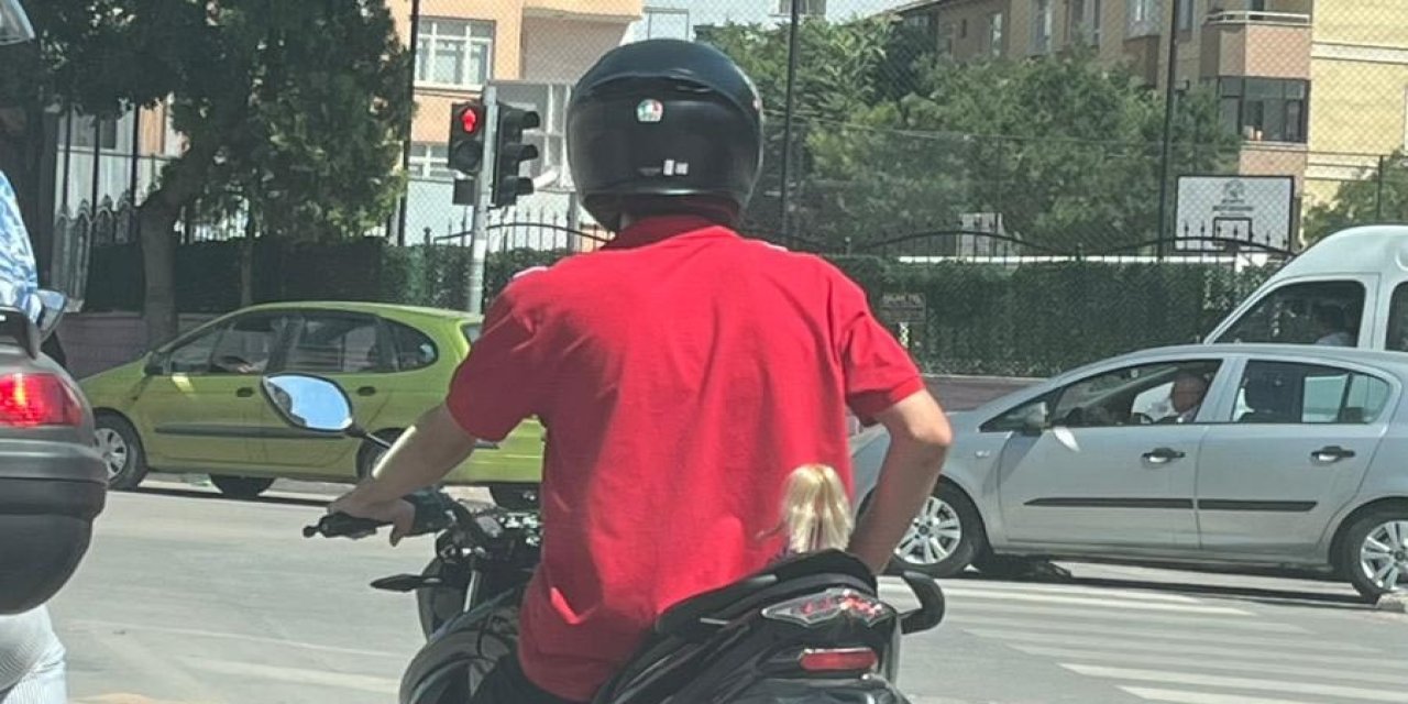 Konya trafiğinde bu ayrıntıyı gören telefona sarıldı