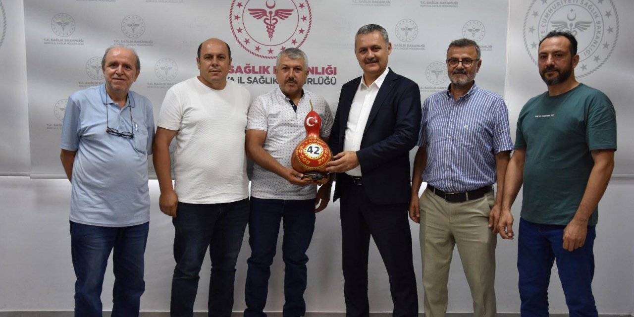 DERPLAT heyeti, Konya İl Sağlık Müdürü Yusuf Yavuz ile görüştü